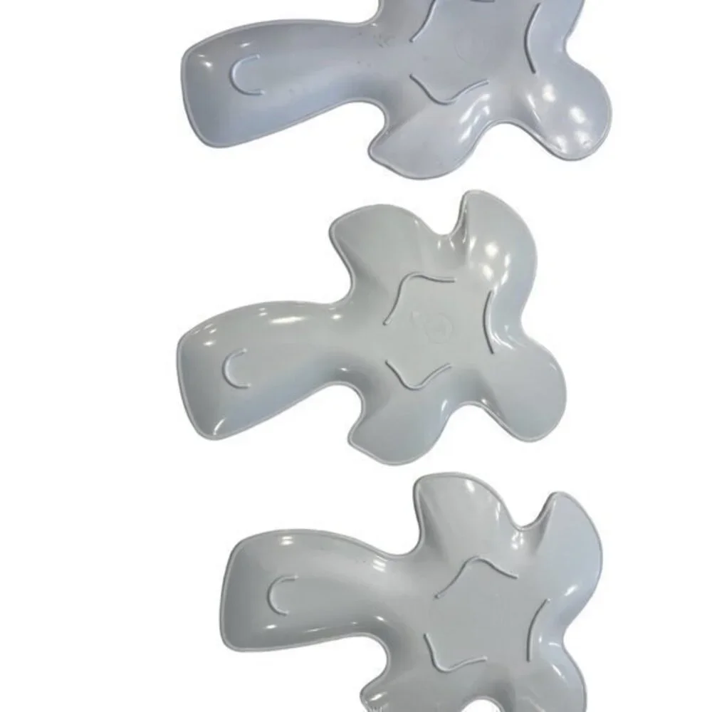 3 Piece‎ Melamine Ware Serving Set Veggie Appetizers Holiday Palm Tree Tropical